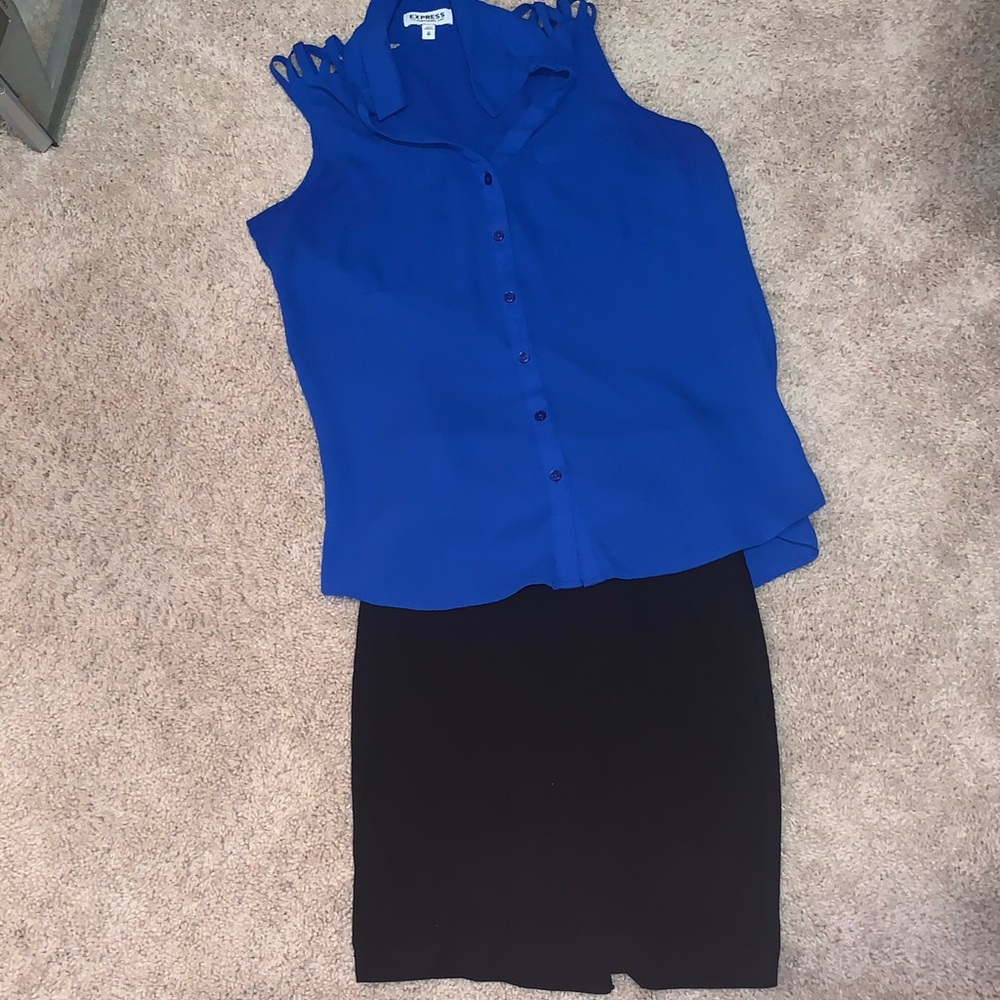IZ Byer black pencil skirt